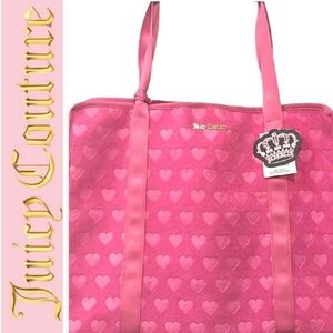 💕NWT Juicy Couture Pink Heart Pattern Tote Bag💕